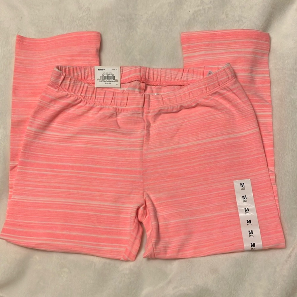 NWT SO Perfectly Soft Coral Capri leggings Girls 12